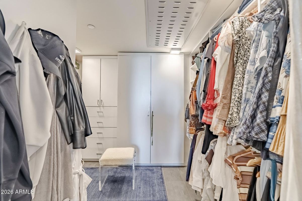 Primary walk-in closet
