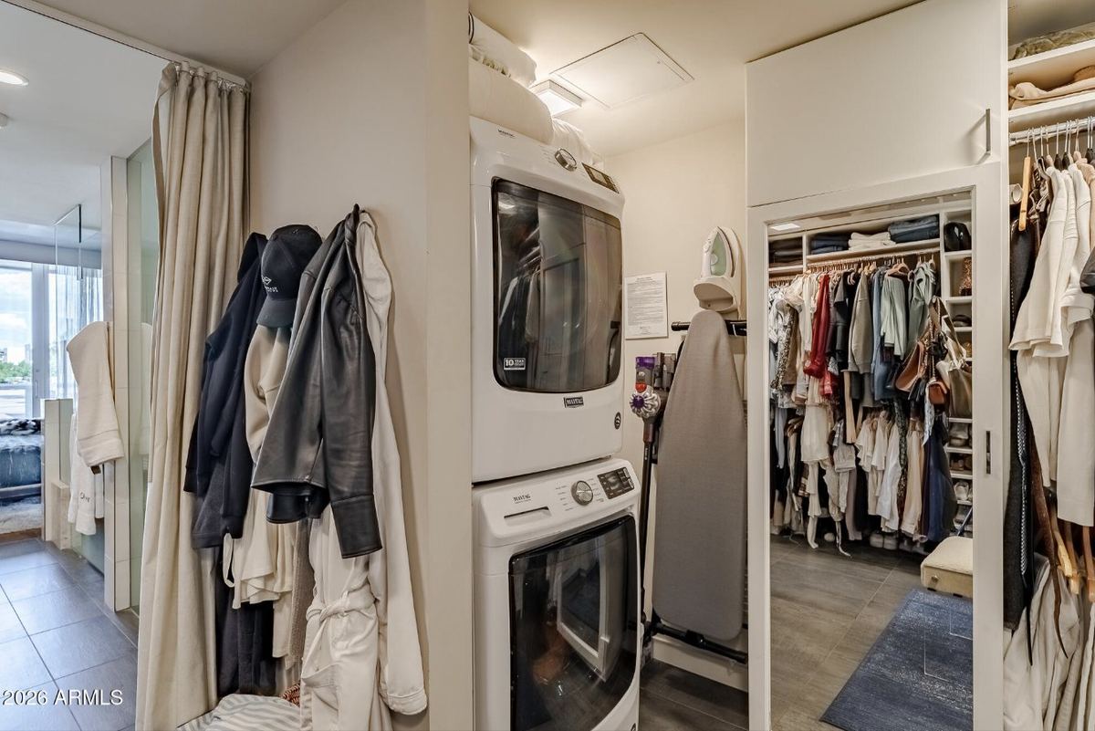 In-suite laundry & closet
