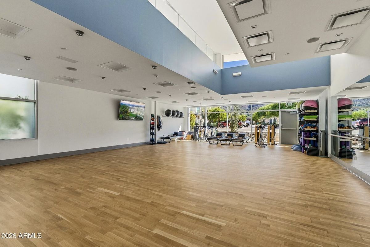 Group fitness studio