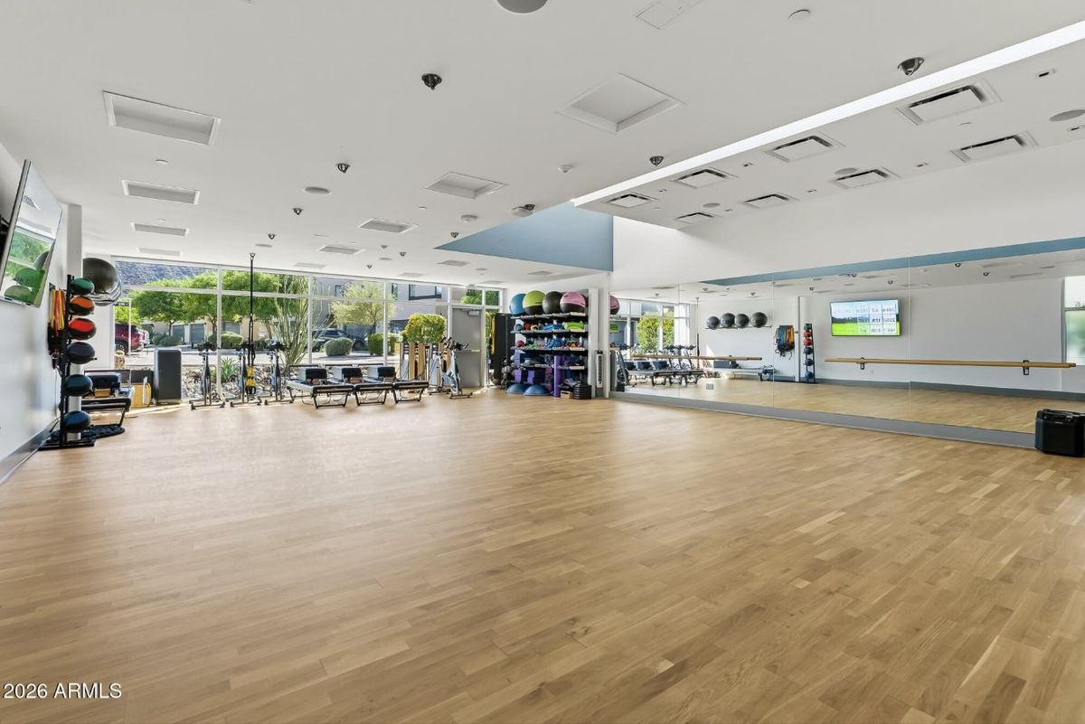 Group fitness studio